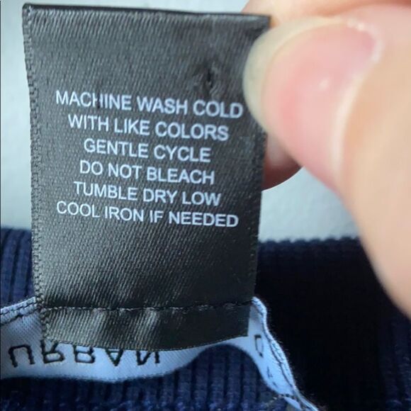 Urban Mood Navy Quilted Crew Sweatshirt - S - Picture 6 of 10